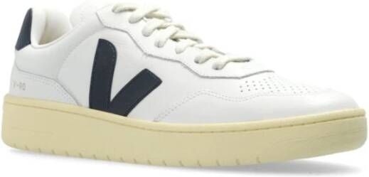 Veja Witte Leren Logo Sneakers White Heren