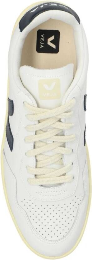 Veja Witte Leren Logo Sneakers White Heren