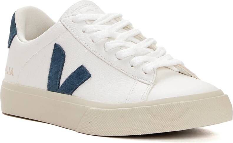 Veja Witte Leren Sneakers Californische Stijl White Dames