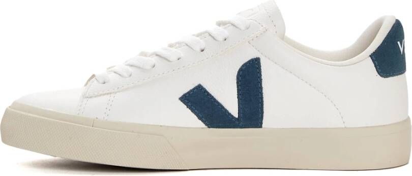 Veja Witte Leren Sneakers Californische Stijl White Dames