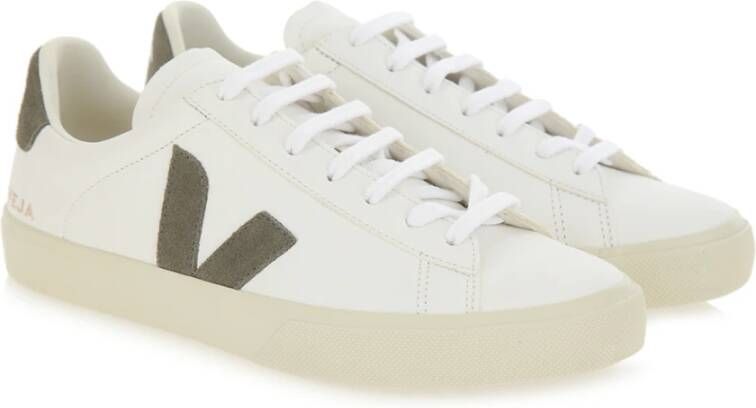 Veja Witte Leren Sneakers Campo Model White Heren