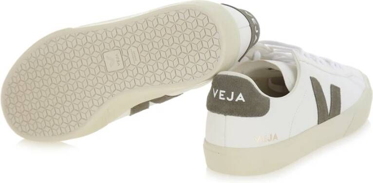 Veja Witte Leren Sneakers Campo Model White Heren