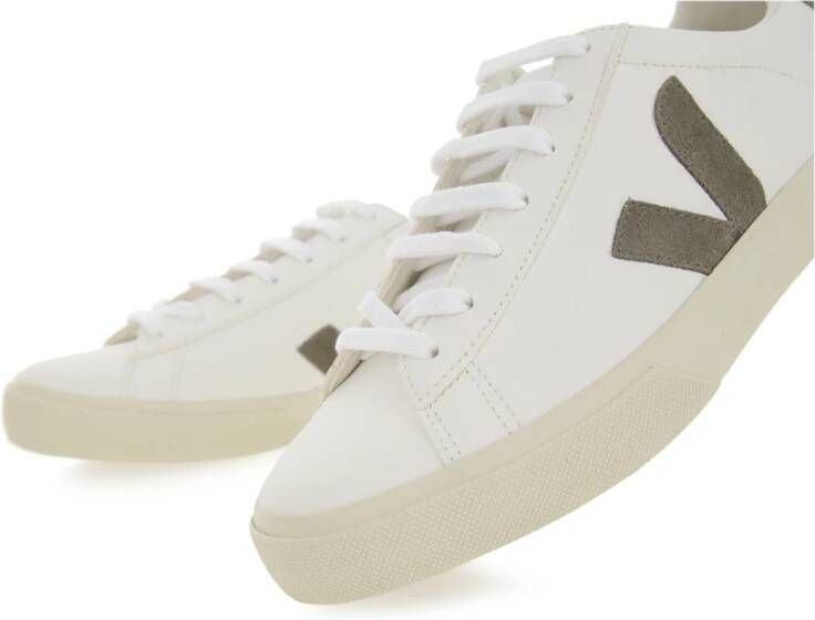 Veja Witte Leren Sneakers Campo Model White Heren