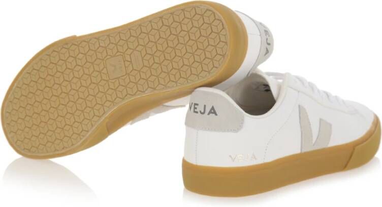 Veja Witte Leren Sneakers Campo Model White Heren