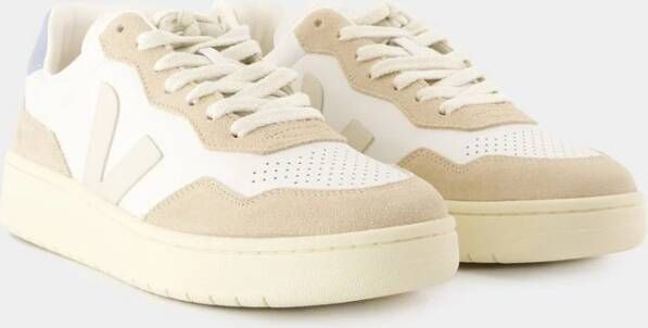 Veja Witte leren sneakers Gestructureerd kalfsleer White Heren