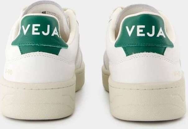 Veja Witte Leren Sneakers Gestructureerd Kalfsleer White Heren