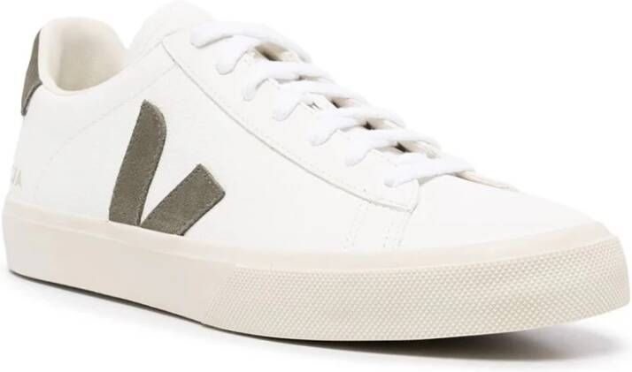 Veja Witte Leren Sneakers Materialen White Heren