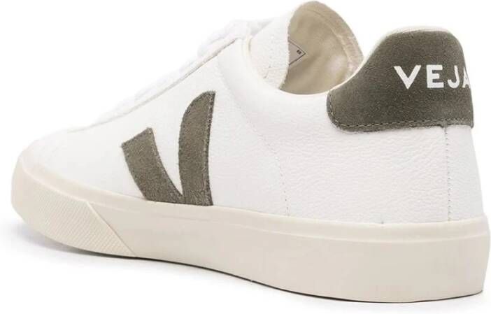 Veja Witte Leren Sneakers Materialen White Heren