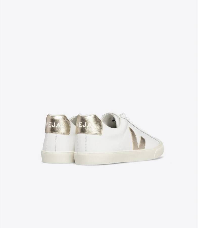 Veja Witte leren sneakers met ChromeFree leren panelen White Dames