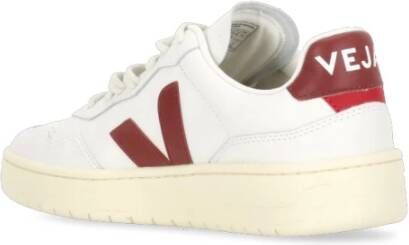 Veja Witte Leren Sneakers met V-logo White Dames