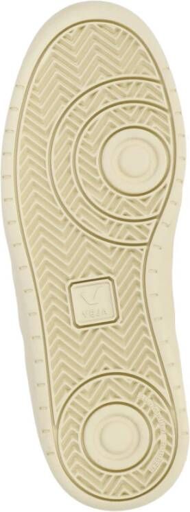 Veja Witte Leren Sneakers met V-logo White Dames