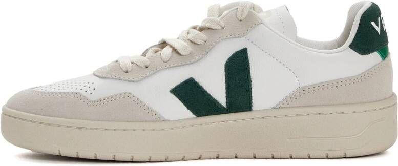 Veja Witte Leren Sneakers Moderne Stijl Multicolor Heren