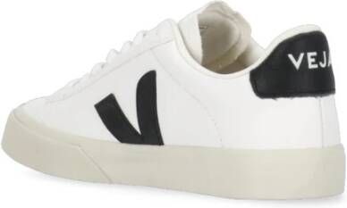 Veja Witte Leren Sneakers Ronde Neus White Heren