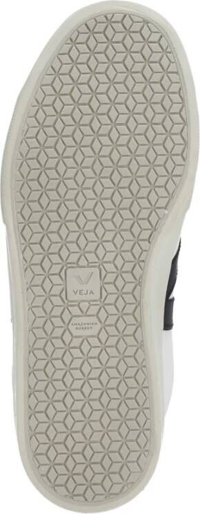 Veja Witte Leren Sneakers Ronde Neus White Heren