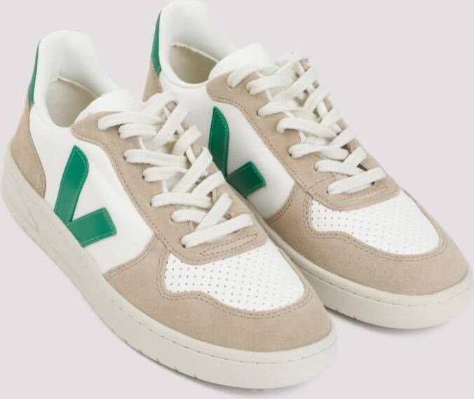 Veja Witte Leren Sneakers Ss24 Multicolor Heren