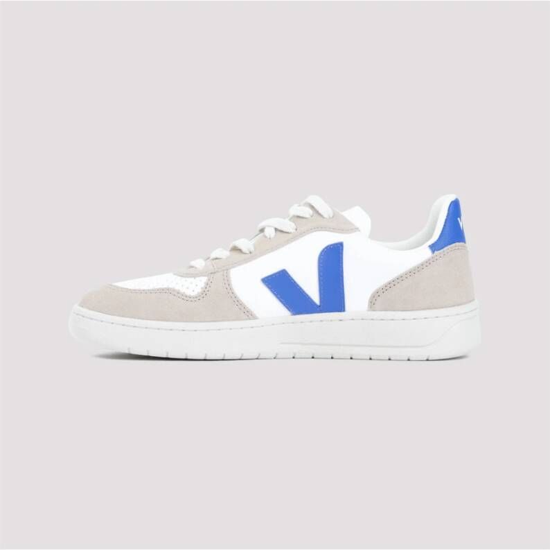 Veja Witte Leren Sneakers V10 Stijl Multicolor Heren