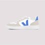 Veja Witte Leren Sneakers V10 Stijl Multicolor Heren - Thumbnail 2