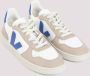 Veja Witte Leren Sneakers V10 Stijl Multicolor Heren - Thumbnail 3