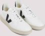 Veja Witte Leren Sneakers V10 Stijl White Heren - Thumbnail 3