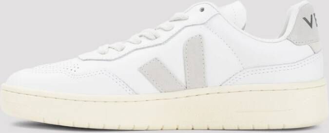 Veja Witte Leren Sneakers Verhoog Stijl White Dames