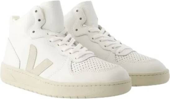 Veja Witte leren sneakers White Dames