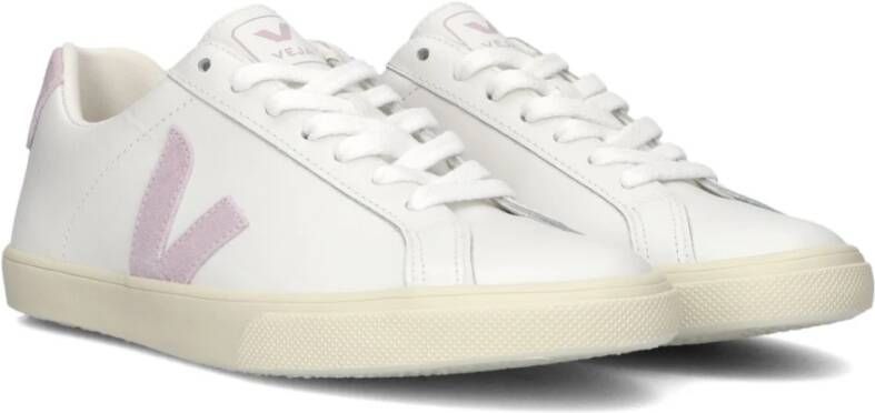 Veja Witte Leren Sneakers White Dames