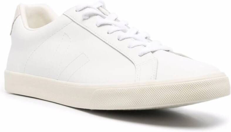 Veja Witte Leren Sneakers White Heren