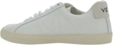 Veja Witte LowTop Kalfsleren Sneakers White Dames