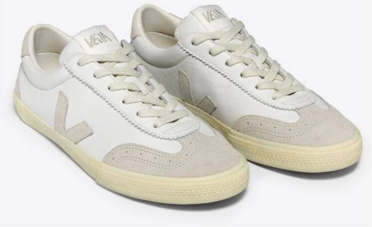 Veja Witte natuurlijke leren sneakers Beige Dames