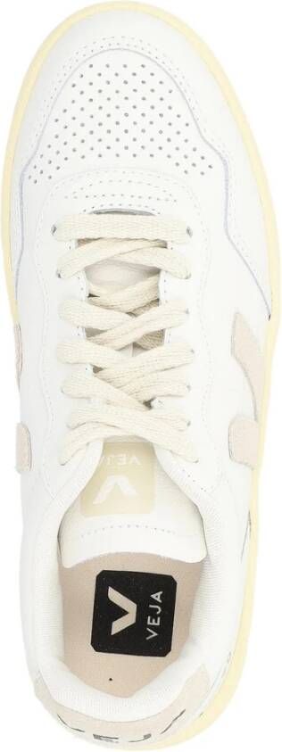 Veja Witte natuurlijke leren sneakers White Dames