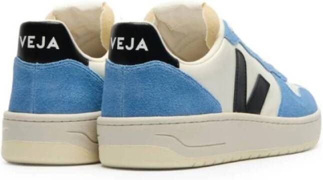 Veja Witte Sneakers met Blauwe en Zwarte Details Multicolor Dames