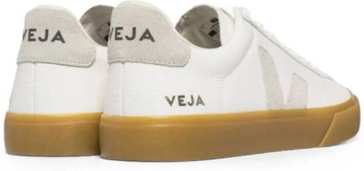 Veja Witte Sneakers met Natuurlijke V-Detail White Dames