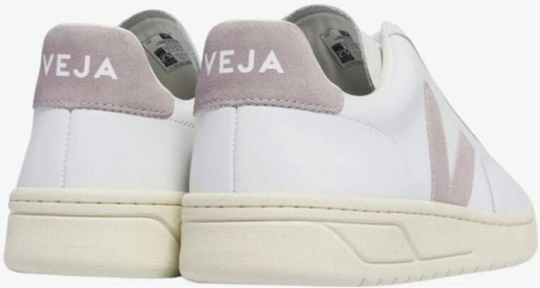 Veja Witte sportieve sneakers met roze details White Dames