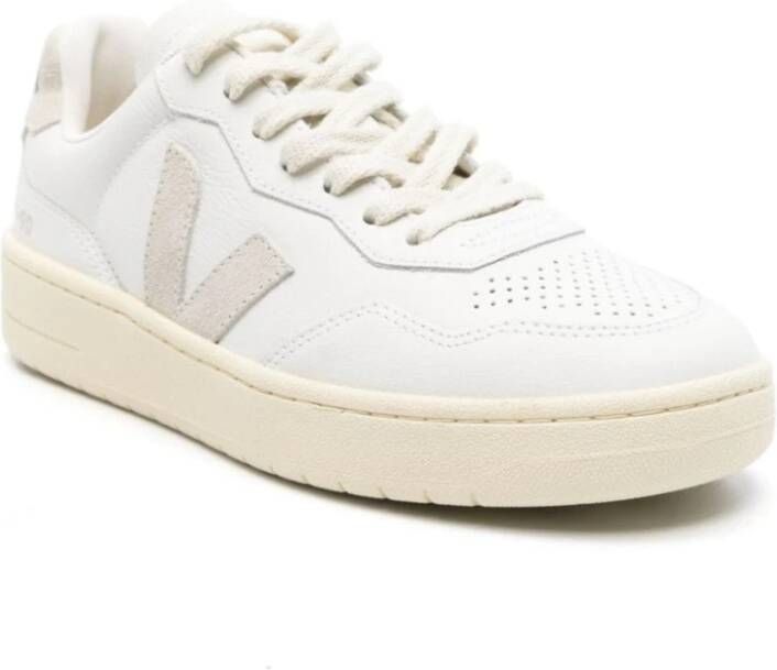 Veja Witte V90 Leren Sneakers White Heren