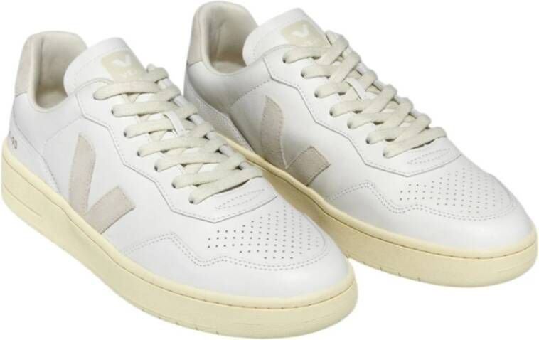 Veja Witte V90 Sneakers Biologisch Leer White Dames