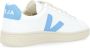 Veja Witte vegan leren sneaker met blauw logo White Dames - Thumbnail 5