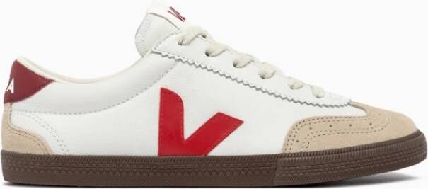 Veja Zachte Leren Volley Sneakers White Dames