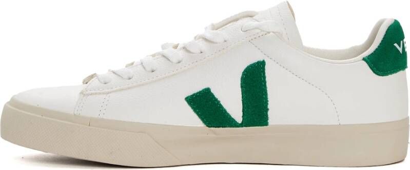 Veja Zwarte en witte leren sneakers White Heren