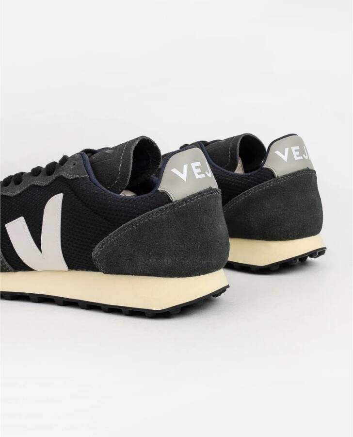 Veja Zwarte Sneakers met Witte Details Black Heren