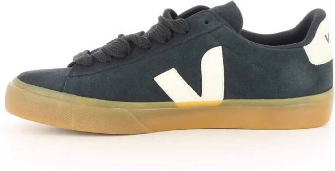 Veja Zwarte Suede Campo Herenschoenen Black Heren