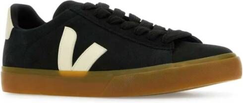 Veja Zwarte Suède Sneakers Black Heren