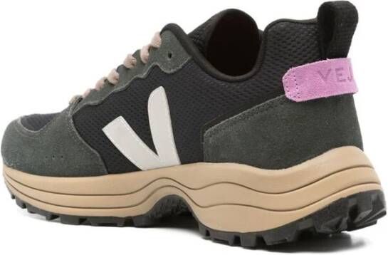 Veja Zwart Grijs Mesh Veterschoenen Black Heren