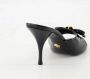 Versace Bow Heel Mules in lakleer Black Dames - Thumbnail 2