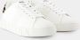 Versace Canvas Sneakers Wit Ronde Neus White Dames - Thumbnail 2