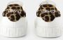 Versace Canvas Sneakers Wit Ronde Neus White Dames - Thumbnail 3