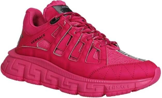 Versace Contrasterende lage sneakers Pink Heren