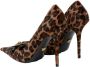 Versace Elegante Kalfsleren Pomp Brown Dames - Thumbnail 2