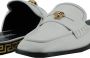 Versace Witte leren instappers platte schoenen White Dames - Thumbnail 6