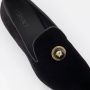 Versace Zwarte fluwelen loafers met Medusa-detail Black Heren - Thumbnail 5