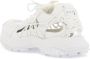 Versace Futuristische Leren Sneakers met Koordweefsel White Dames - Thumbnail 3